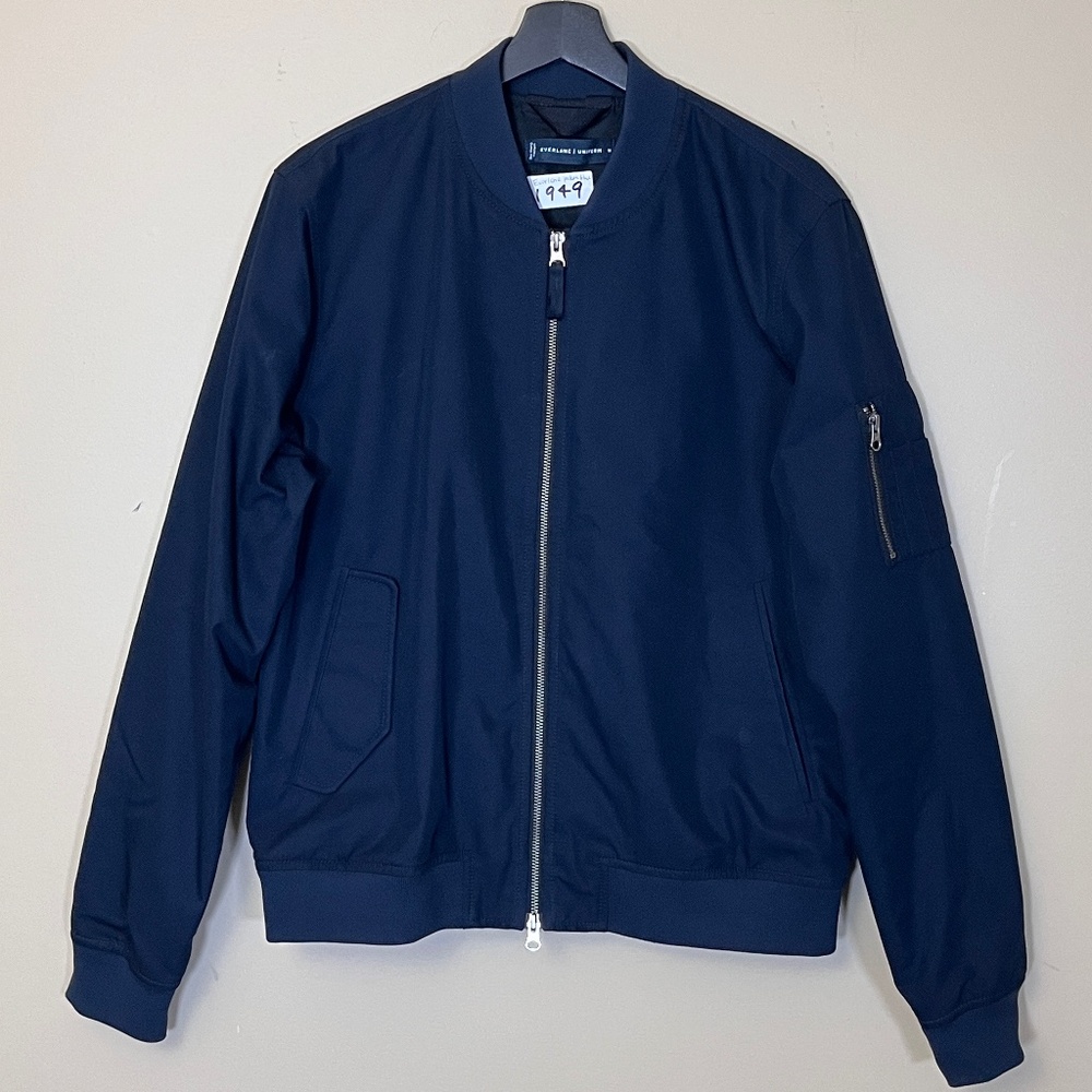 Everlane Uniform Full Zip Utility Bomber Jacket - Men's Size M - Blue